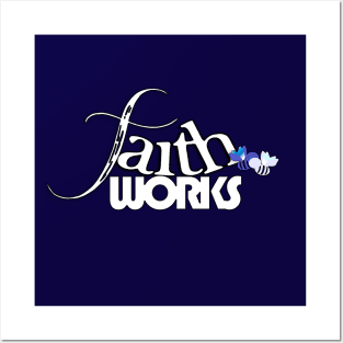 FAITH WORKS Print Design Letter Art Posters and Art